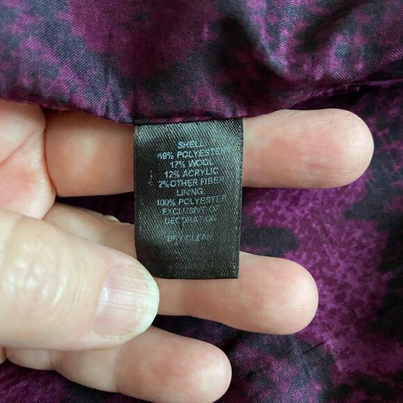 WHBM Black White Silver Tweed Mini Skirt 2 - Picture 6 of 6